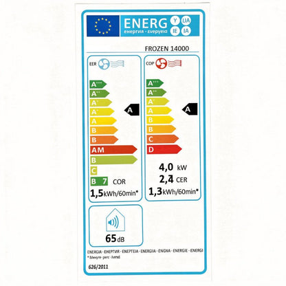 Climatiseur Mobile Fleury 12000 Btu/h idéal pour 25 à 35 m² avec télécommande.